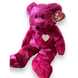 Ty Beanie Buddy Valentina Valentines Day Teddy Bear Plush Stuffed Toy 2000 14"